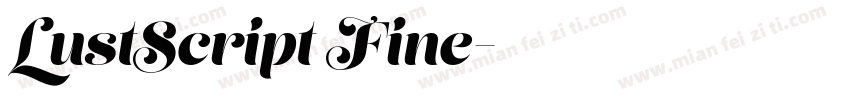LustScript Fine字体转换